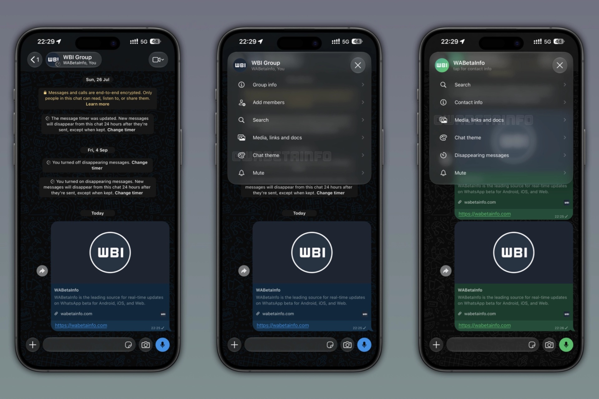 WhatsApp per iOS v26.39.75 - Nuova esperienza in chat WBI