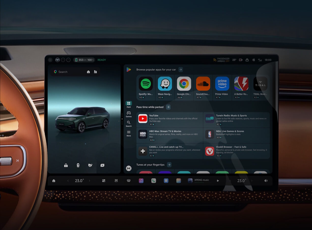 La collaborazione tra XPENG e Google diventa più profonda: in arrivo Google Play sulle auto