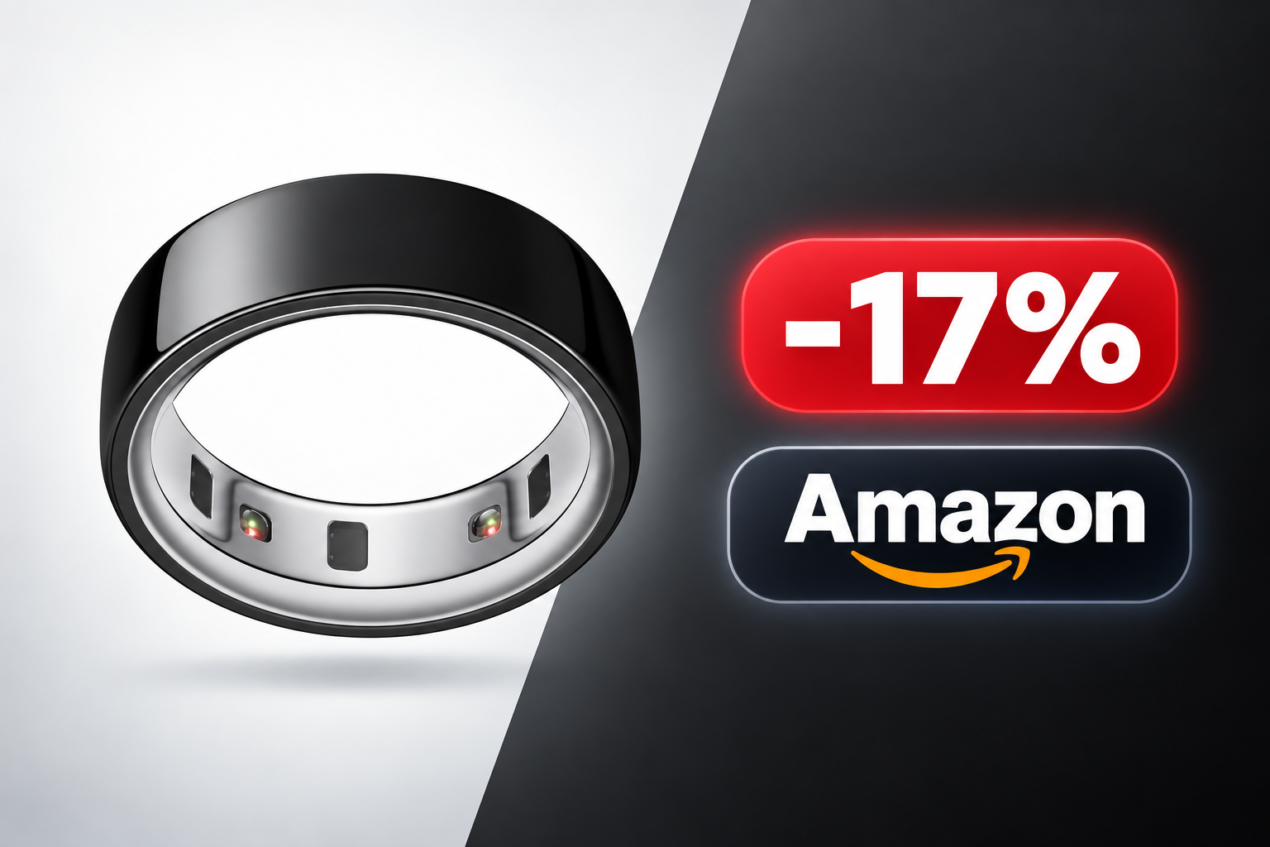 Oura Ring 4 Black a 219€ su Amazon, sconto del 17% sul titanio