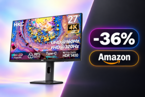 HKC G27M7Pro, monitor Mini LED dual mode a 349,99€ invece di 549€ su Amazon 4