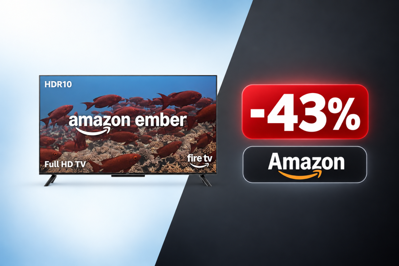 Bastano meno di 200€ per questa Amazon TV da 40 pollici: ultime ore in offerta
