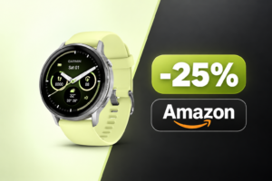 Garmin Venu 4 Citron a 411€ su Amazon, minimo storico per lo smartwatch