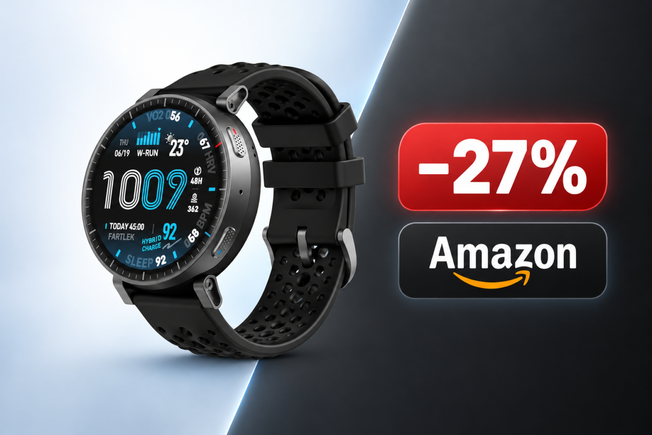 Amazfit Active Max scende a 118,5€ su Amazon, minimo storico