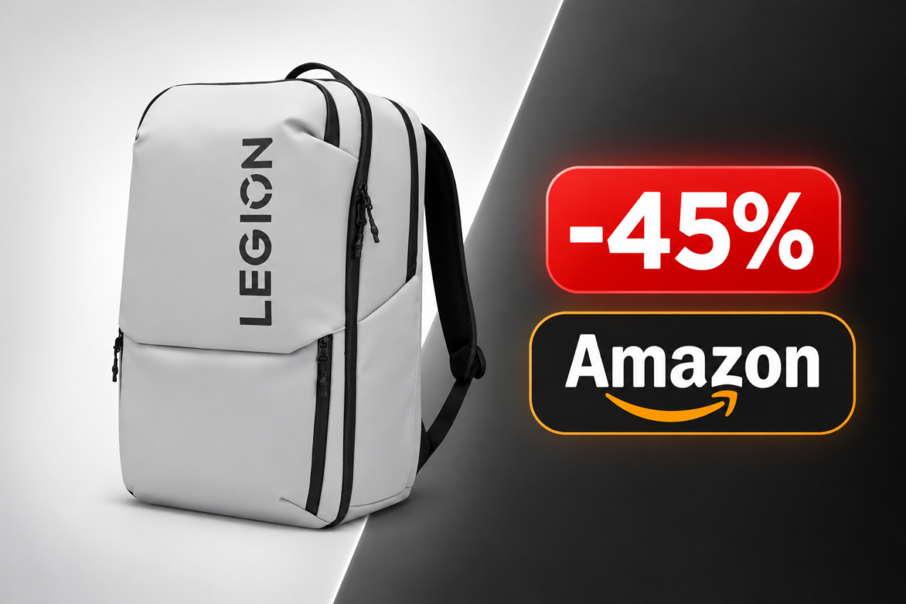 Zaino gaming Lenovo Legion GB800 a 43,77€ su Amazon, minimo storico