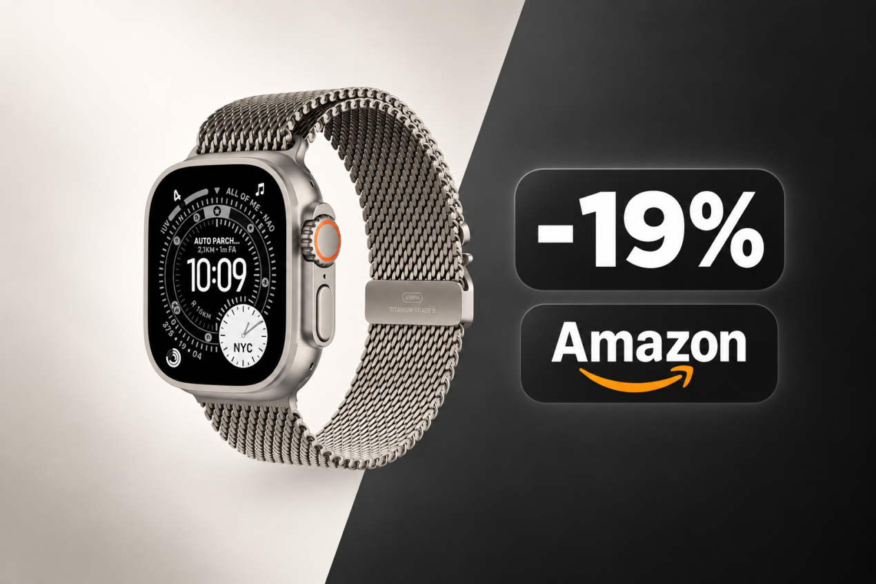 Apple Watch Ultra 3 su Amazon a 749€ invece di 929€, sconto del 19%