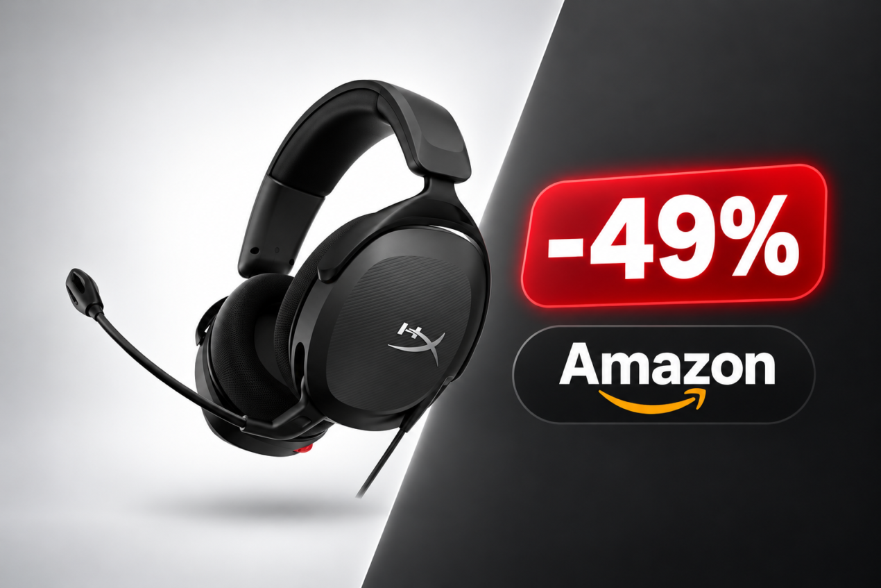 HyperX Cloud Stinger II Core a 25,64€ su Amazon, sconto del 49% per questo HeadSet