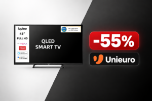 Bastano 179€ da Unieuro per portarsi a casa un TV da ben 43 pollici 2