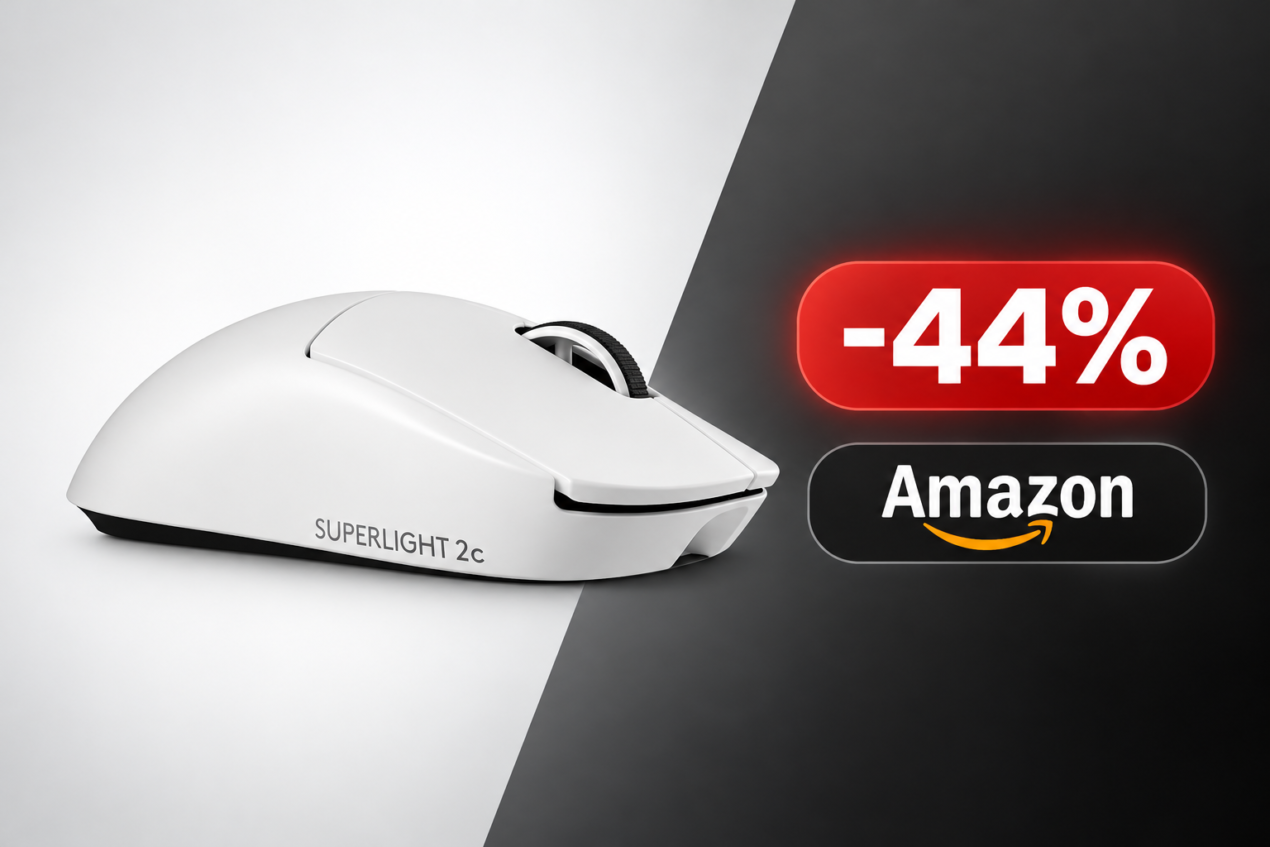 Logitech G PRO X SUPERLIGHT 2 Bianco al minimo storico: 89,99€ su Amazon