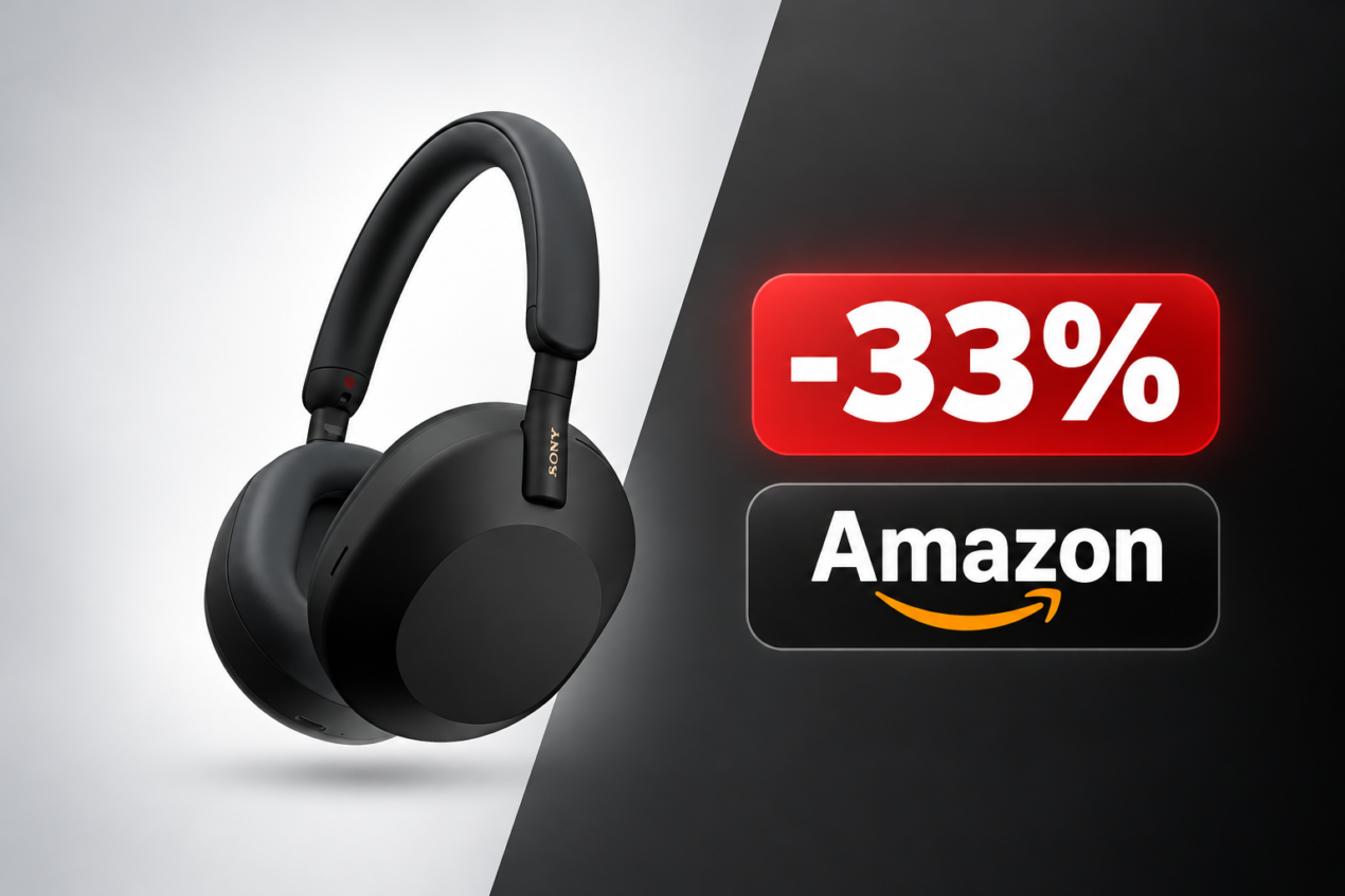 Sony WH-1000XM5 a 199€ su Amazon: è minimo storico per le cuffie