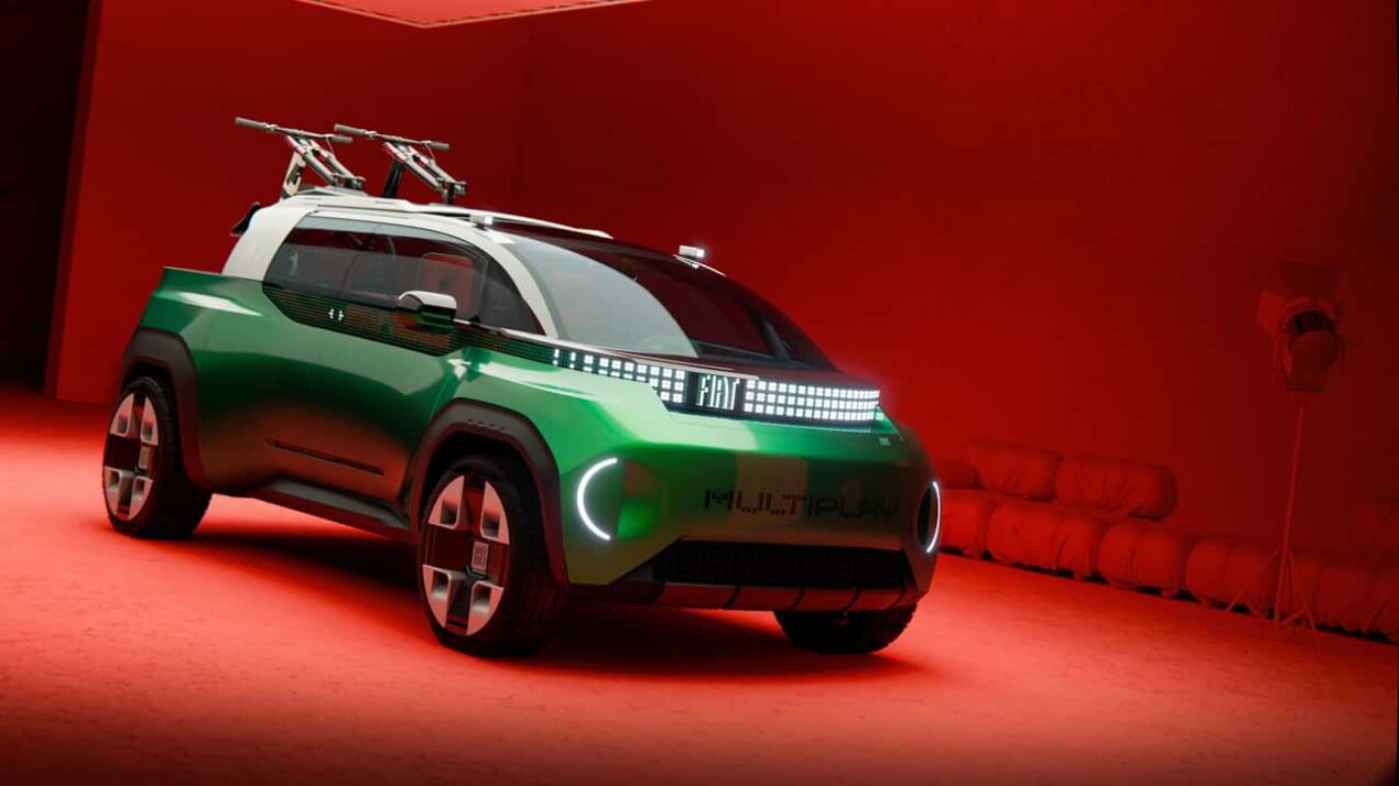 Fiat Multiplay debutta a Parigi 2026: il concept che diventa minivan, pickup e lounge